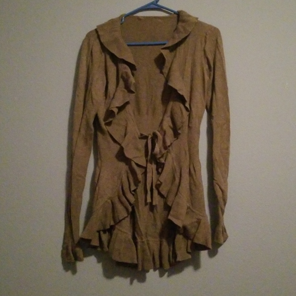Ruffled Cardigan